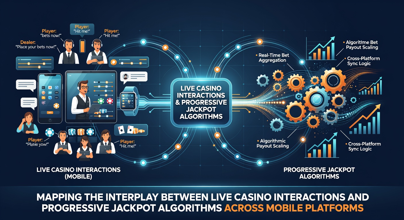 Diagram depicting data flow from live casino sessions to progressive jackpot allocation on smartphones