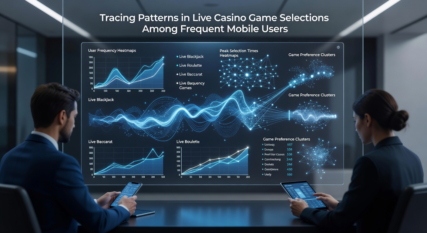 Data visualization charts displaying live casino game selection patterns over time